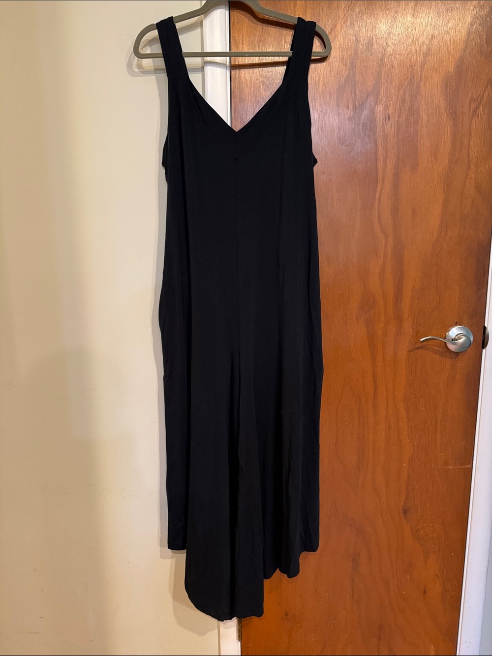 Anybody Black Sleeveless V-Neck Jumpsuit